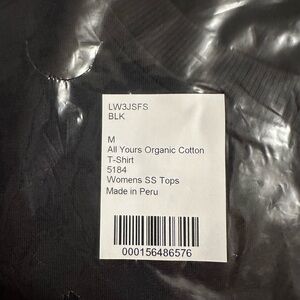 Lululemon Athletica Black Cotton Tee